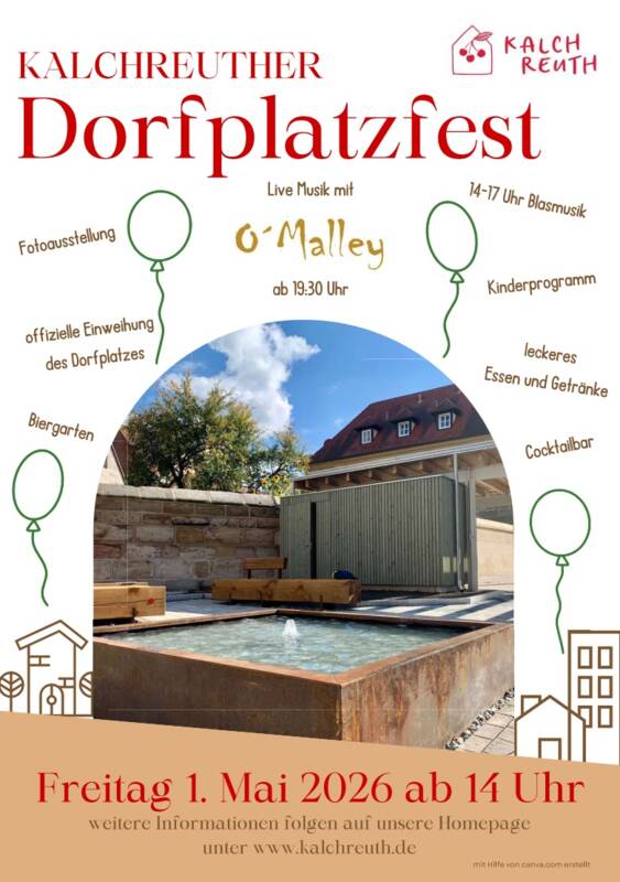 Kalchreuther Dorfplatzfest am 1. Mai 2026